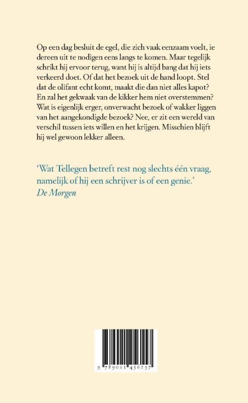 Achterkant van Het verlangen van de egel