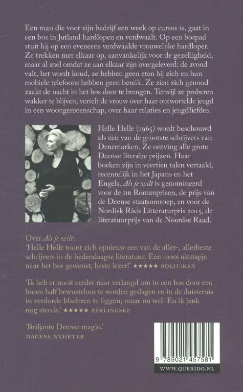 Achterkant van Als je wilt