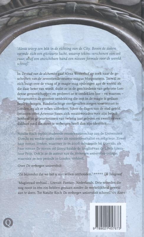 Achterkant van De stad van de alchemist