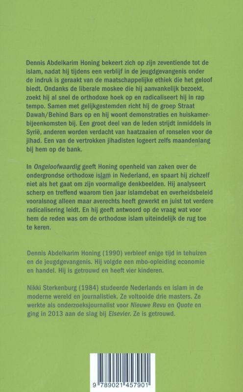 Achterkant van Ongeloofwaardig