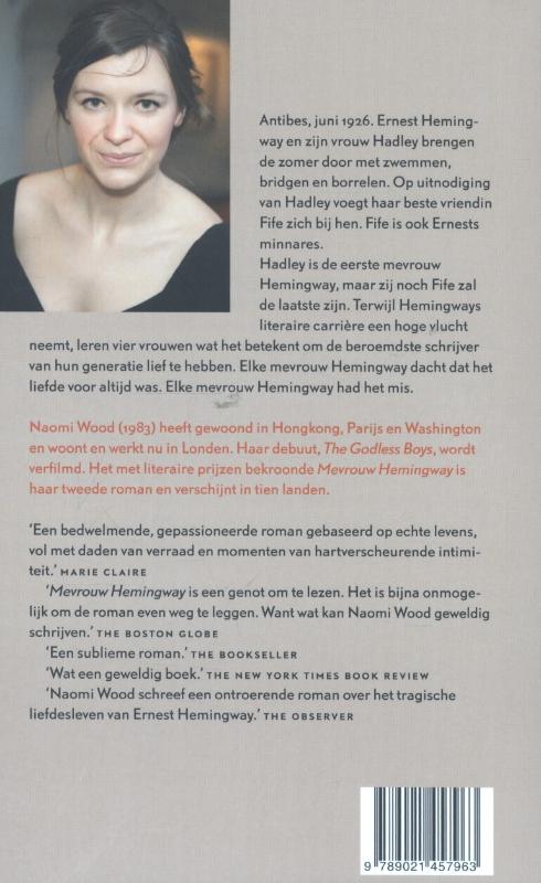 Achterkant van Mevrouw Hemingway