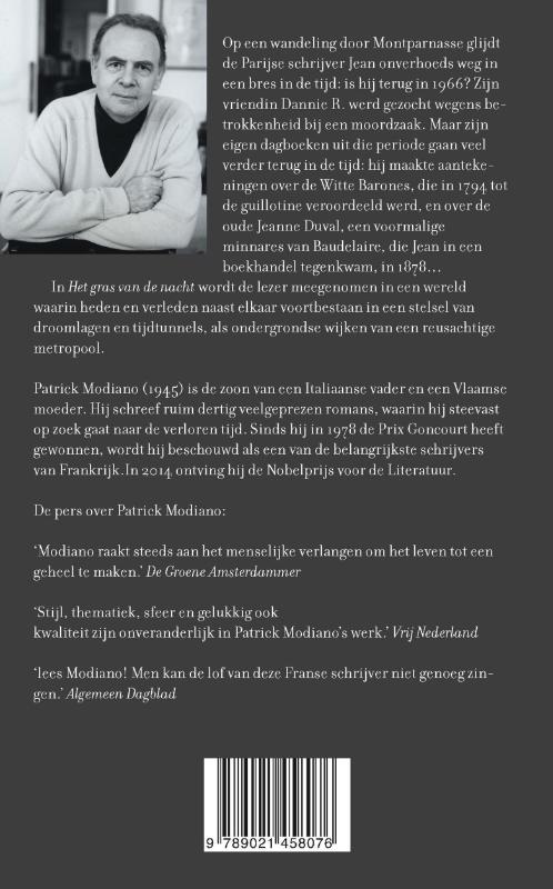 Achterkant van Het gras van de nacht