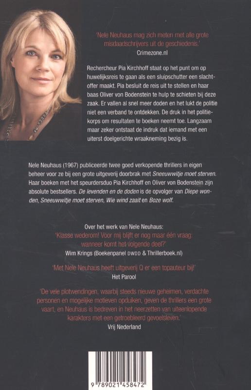 Achterkant van De levenden en de doden