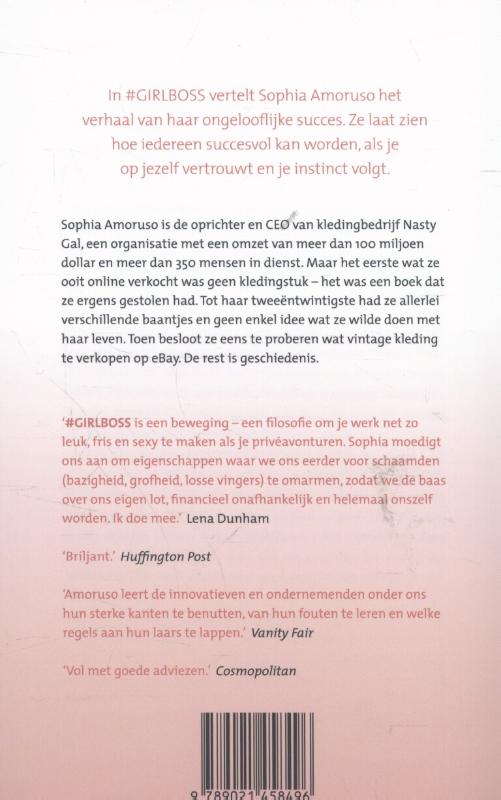 Achterkant van #Girlboss