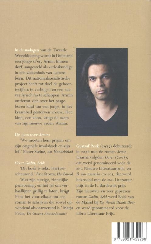 Achterkant van Armin