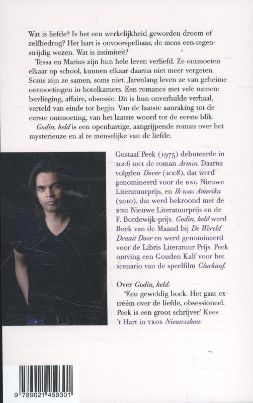 Achterkant van Godin, held