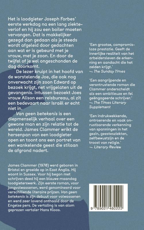 Achterkant van Van geen betekenis