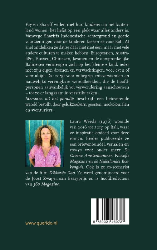 Achterkant van Stemmen uit het paradijs