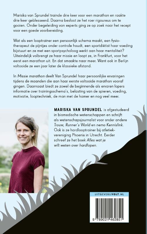 Achterkant van Missie marathon