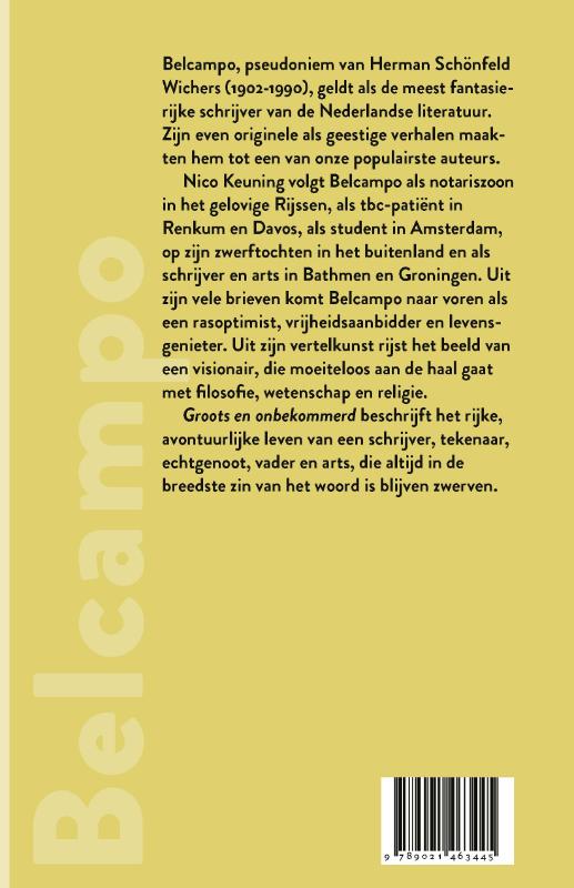 Achterkant van Groots en onbekommerd