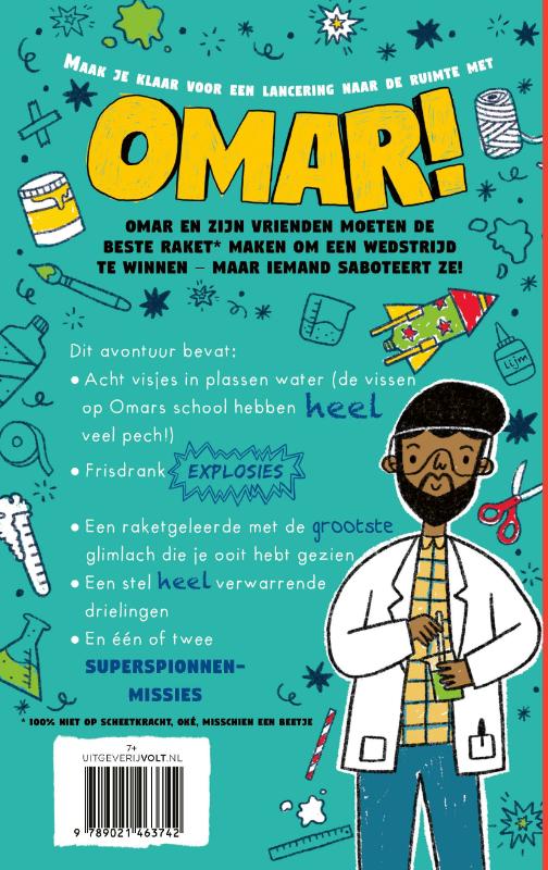 Achterkant van Gigantische raketexplosie