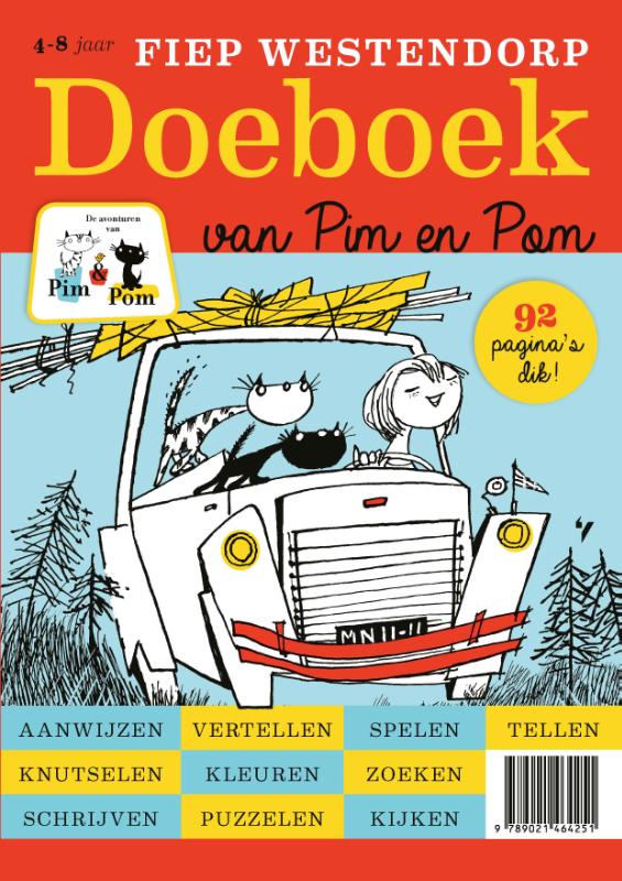 Achterkant van Het Fiep Westendorp doeboek