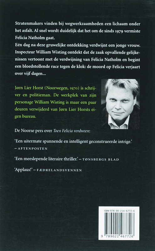 Achterkant van Toen Felicia verdween