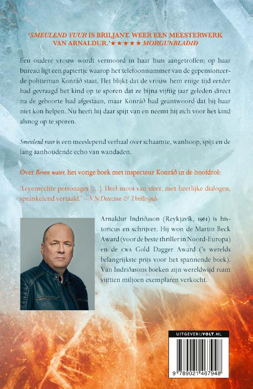 Achterkant van Smeulend vuur