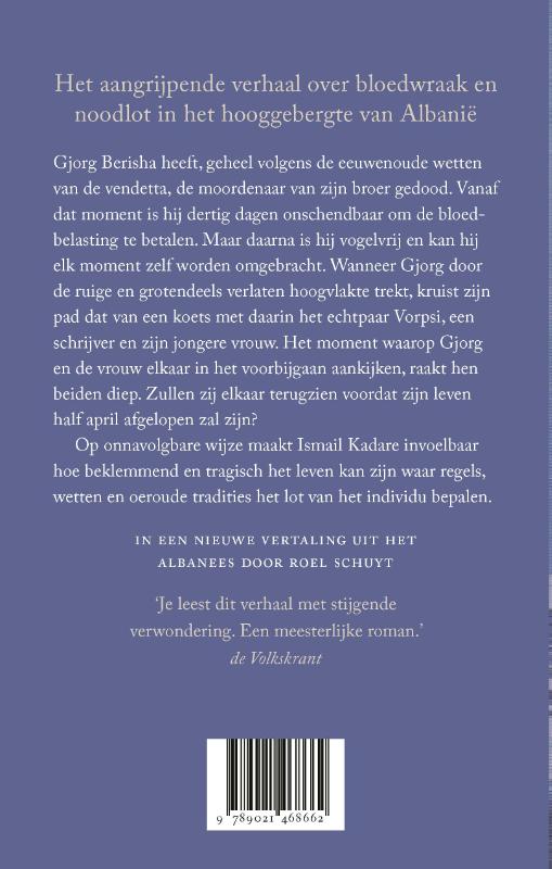 Achterkant van Een breuk in april