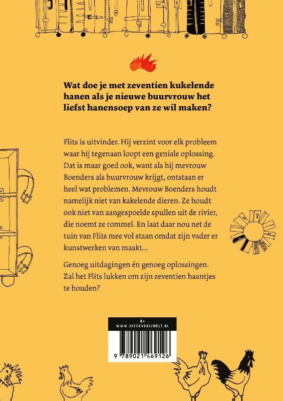 Achterkant van Flits en het hanenhotel