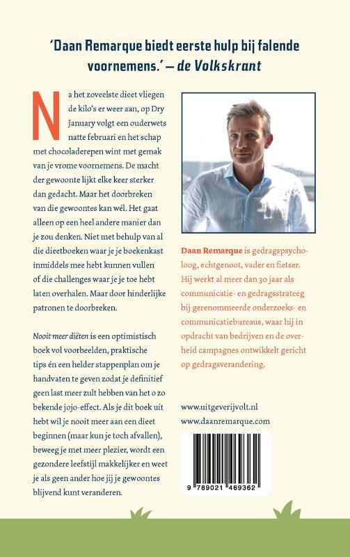 Achterkant van Nooit meer diëten