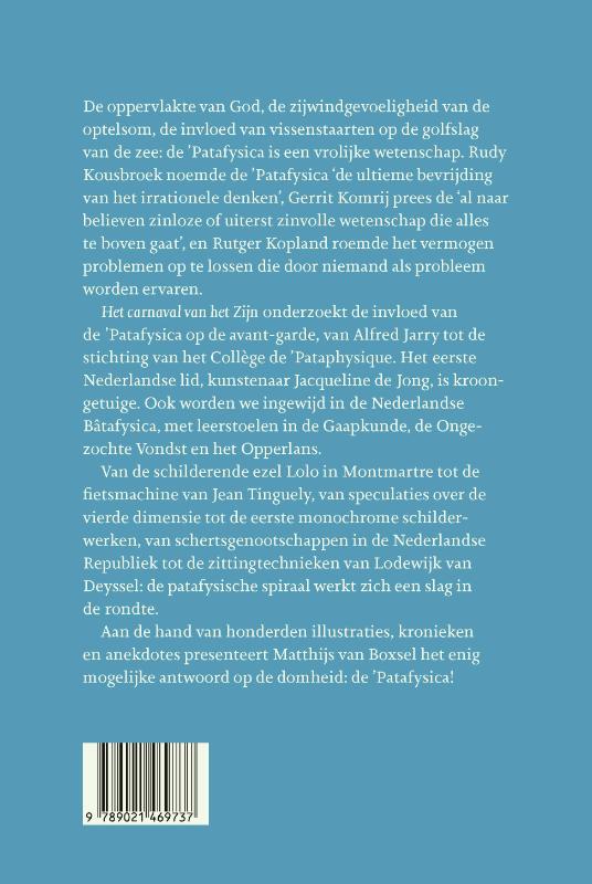Achterkant van Het carnaval van het Zijn