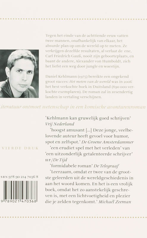 Achterkant van Het meten van de wereld