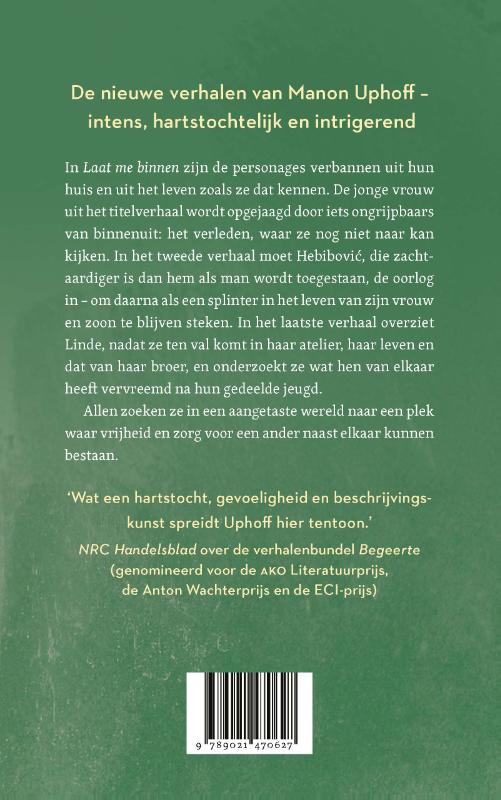 Achterkant van Laat me binnen