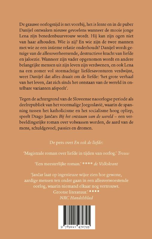 Achterkant van Bij het ontstaan van de wereld
