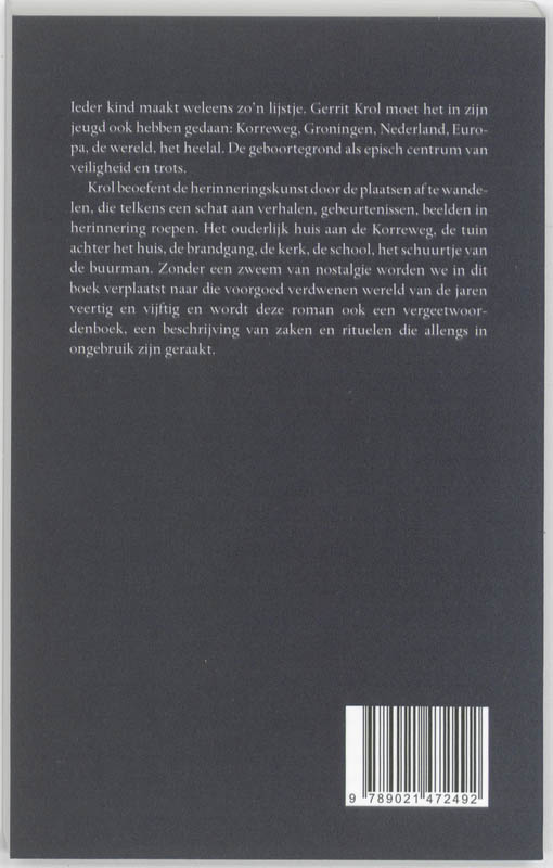 Achterkant van De oudste jongen