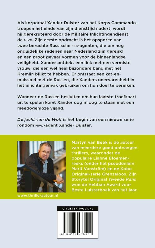 Achterkant van De jacht van de Wolf
