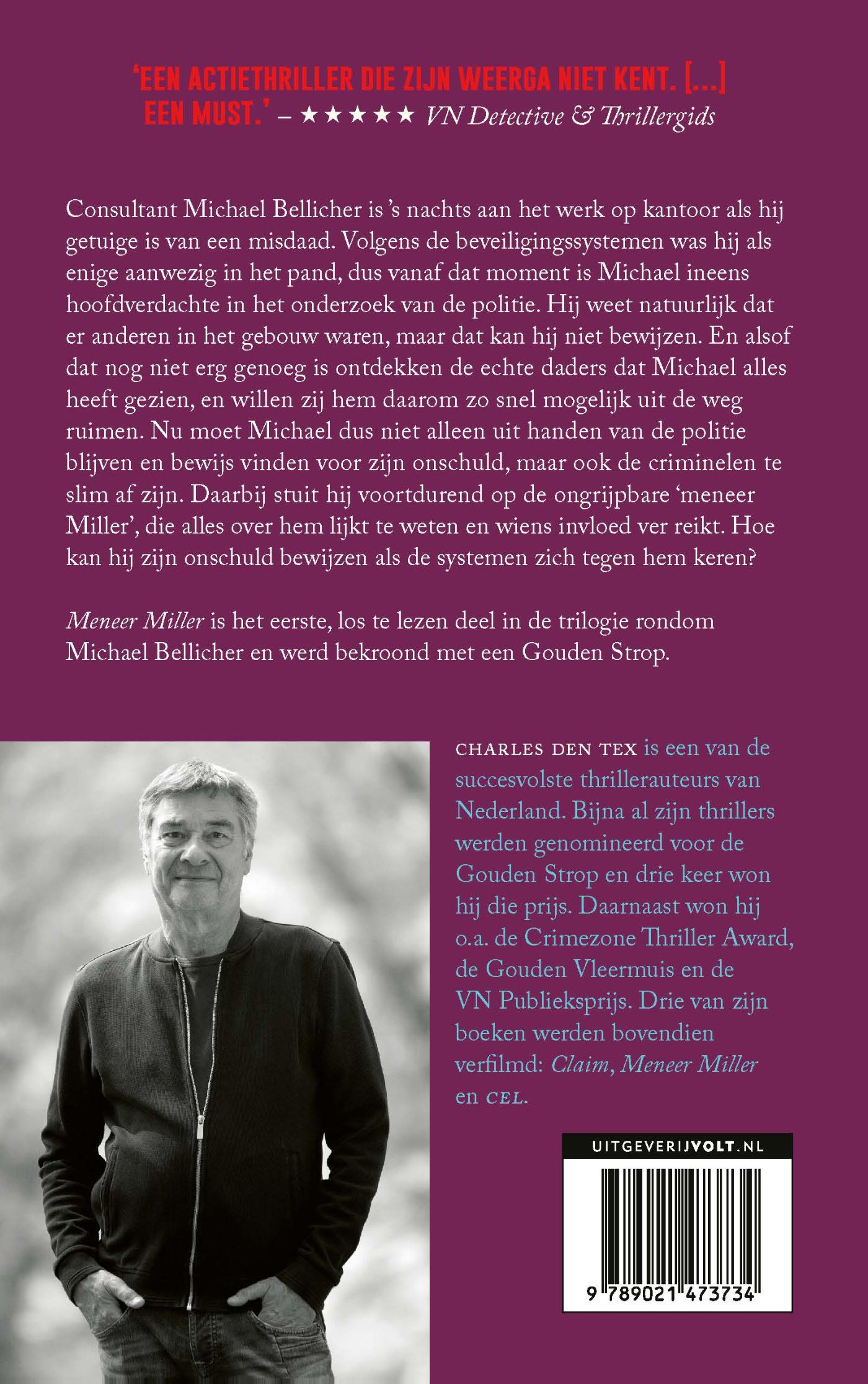 Achterkant van Meneer Miller