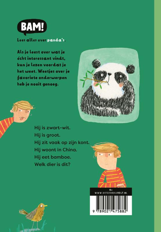 Achterkant van Een boek over panda’s (maar niet alleen)