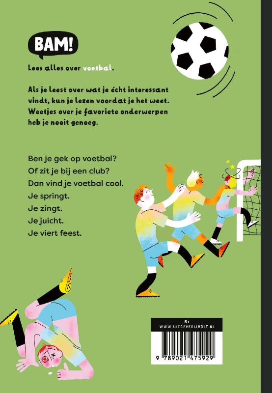 Achterkant van Voetbal is (g)een feest