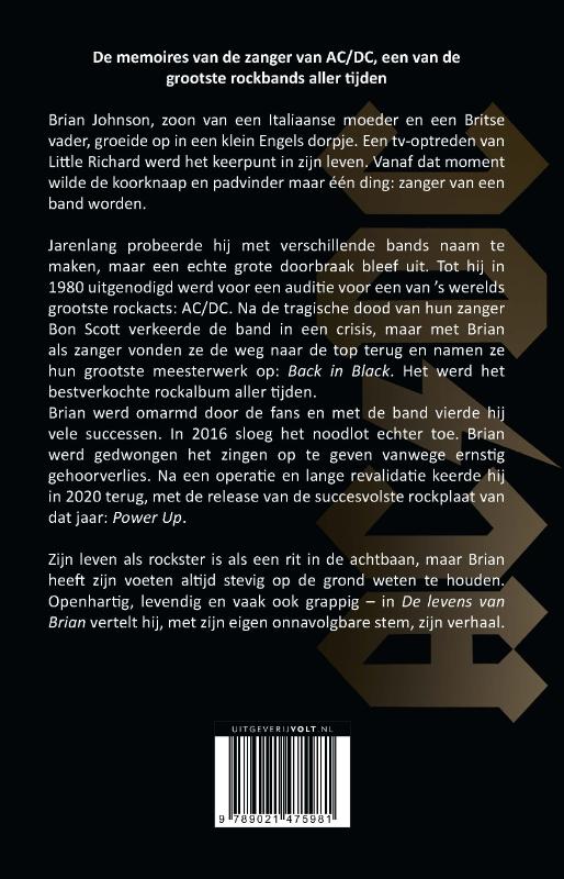 Achterkant van De levens van Brian