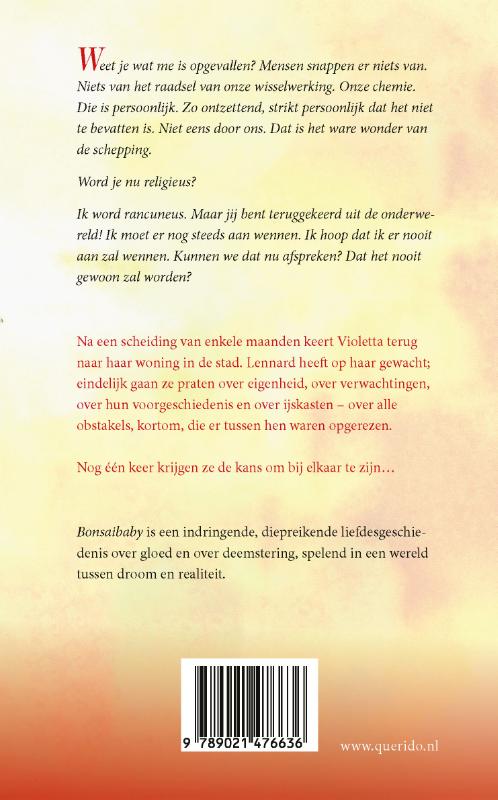 Achterkant van Bonsaibaby