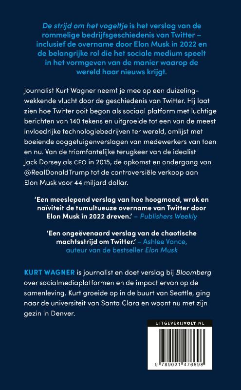 Achterkant van De strijd om het vogeltje