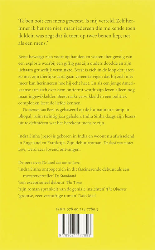 Achterkant van De mensen van Beest