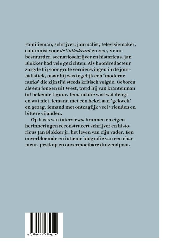 Achterkant van Mannetje van de krant