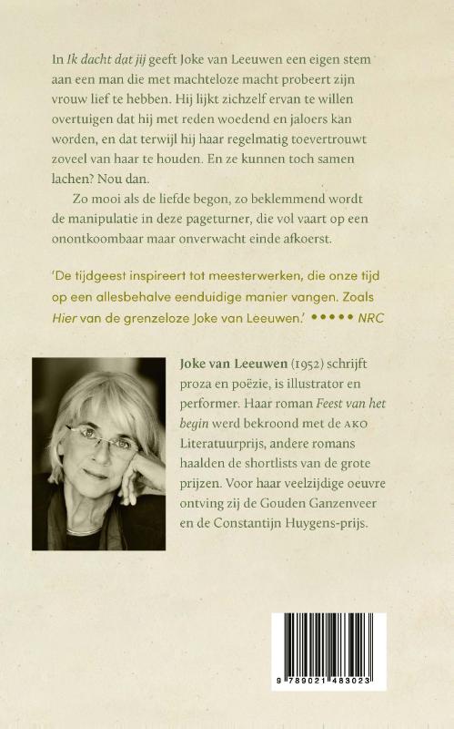 Achterkant van Ik dacht dat jij
