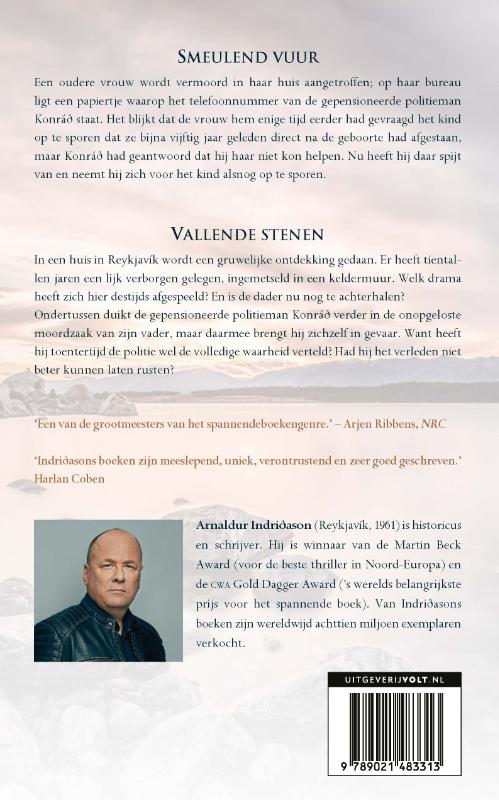 Achterkant van Smeulend vuur & Vallende stenen