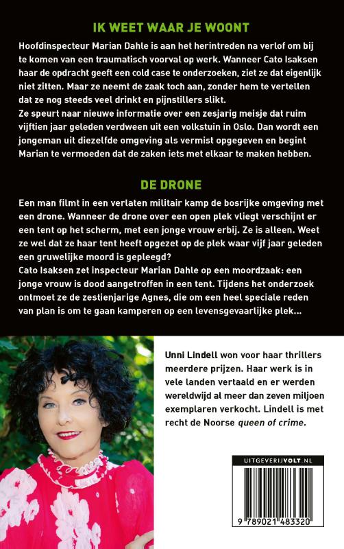 Achterkant van Ik weet waar je woont & De drone