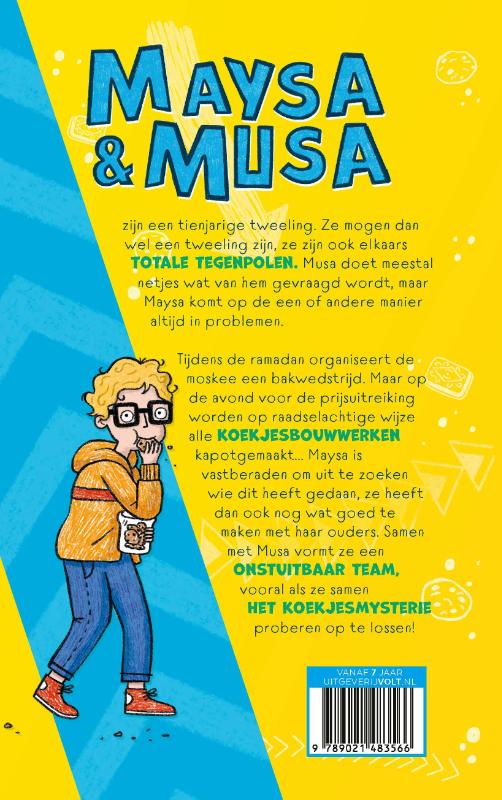 Achterkant van Maysa & Musa en het koekjesmysterie