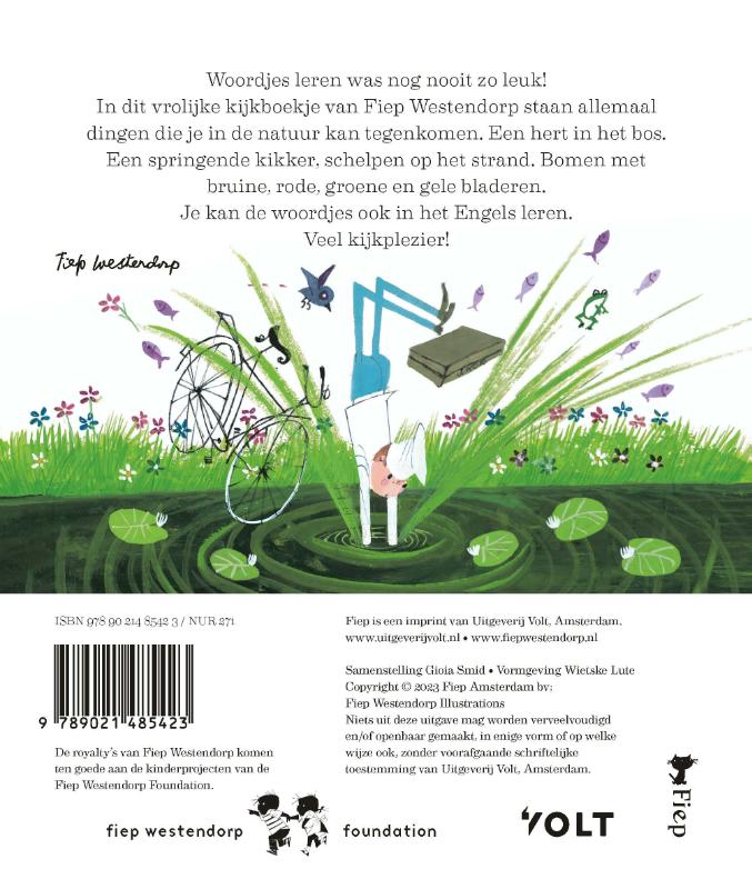 Achterkant van Fiep in woordjes – Natuur