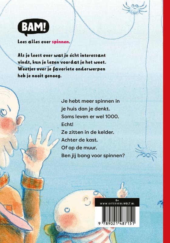 Achterkant van Spinnen zijn niet eng