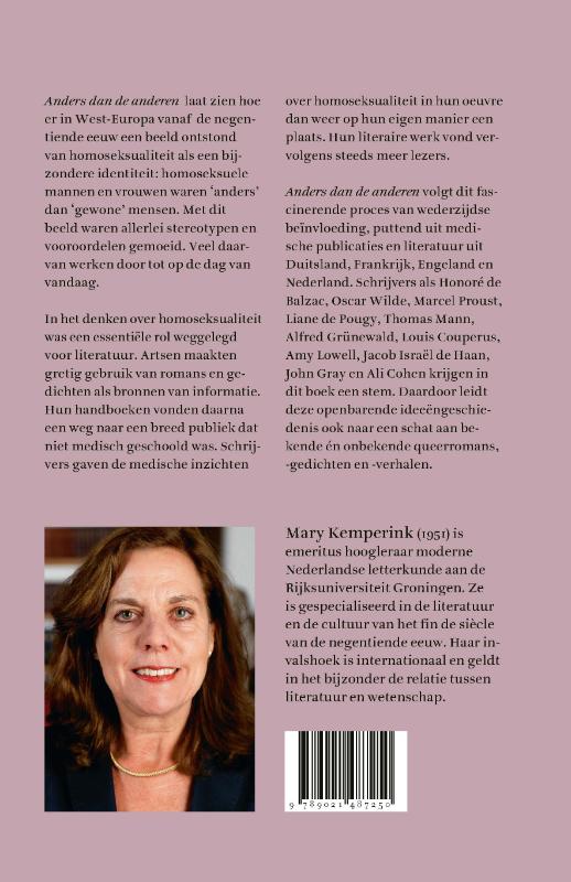 Achterkant van Anders dan de anderen