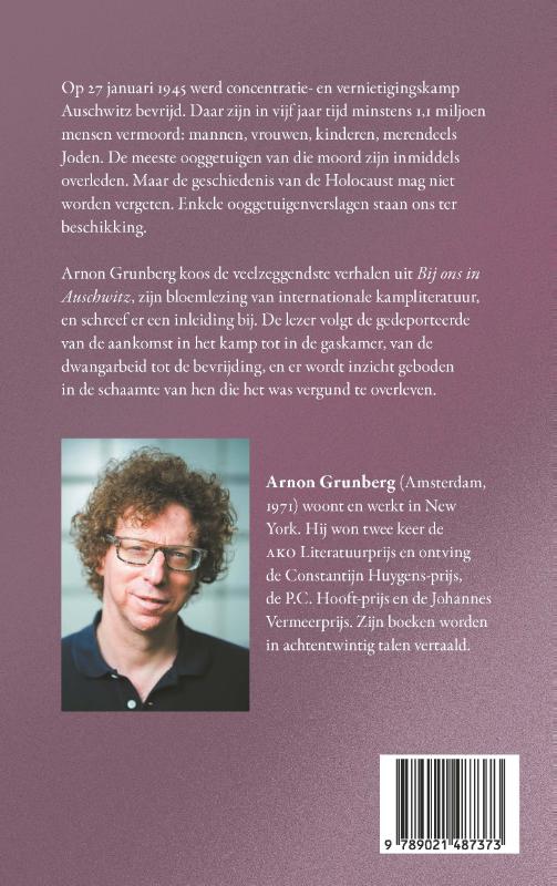 Achterkant van Bij ons in Auschwitz compact