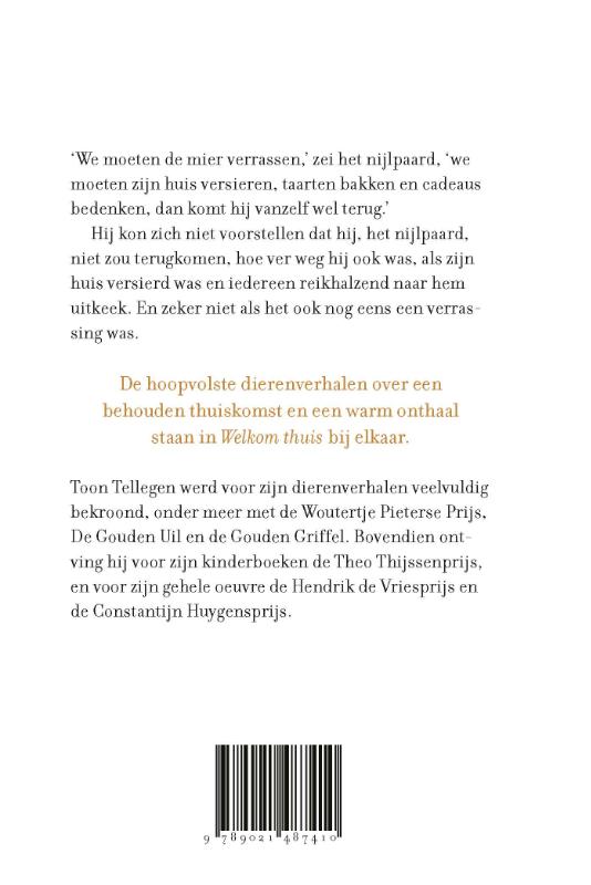 Achterkant van Welkom thuis