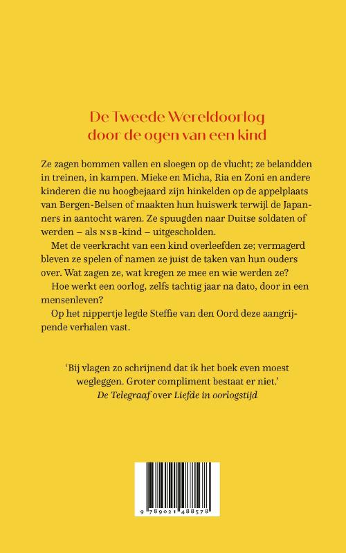Achterkant van Kinderen in oorlogstijd