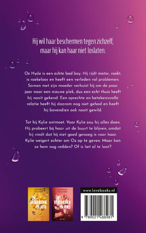 Achterkant van Ik verdrink zonder jou
