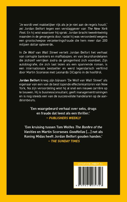 Achterkant van De Wolf van Wall Street