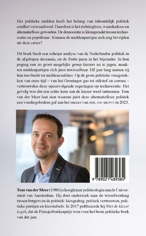 Achterkant van Waardenloze politiek