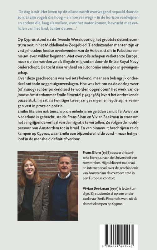 Achterkant van Het land achter de zee
