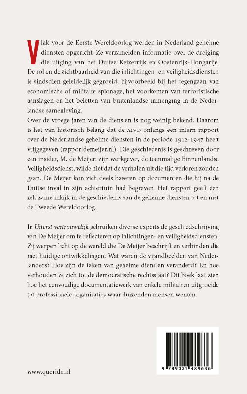 Achterkant van Uiterst vertrouwelijk